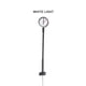 thumbnail image 4 of Matsuzay Lámparas de reloj de ferrocarril, Material de Metal, poste de luz en miniatura, diseño de construcción de tren, luces de calle, decoraciones Artesanía Tipo5 Matsuzay HA064507-05, 4 of 6