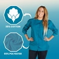 thumbnail image 6 of Women's Warm Up Medical Scrub Jacket (Teal, 5X-Large), 6 of 7