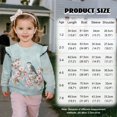 thumbnail image 2 of Xoenoiee Robin Cherry Blossom Print Toddler Baby Girl Long Sleeve Ruffle Sweatshirt Crewneck Pullover Tops Basic Oversized Sweater Shirts Kid Fall Clothes, Size 7-8 Years, 2 of 7