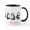 White/Black Inside, variant on CafePress - Penguin Friends Mug - 11 oz Ceramic Mug - Novelty Coffee Tea Cup