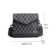 thumbnail image 5 of Bolsa Bandolera Elegante De Pu A Cuadros Para Hombre Cuadritos Lab.G  Gris Negro, 5 of 5