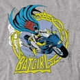 thumbnail image 2 of DC Batgirl Motorcycle Women's T Shirt, Athletic Heather, 2X-Large, 2 of 6