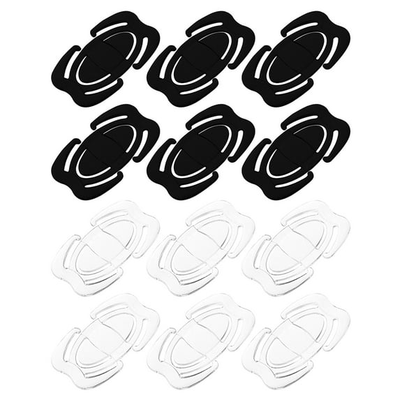 Worgeous 12PCS Transparent Anti-Slip Bra Hooks Invisible Bra Strap Clips Bra Accessories for Women Bra Strap Holder Hook Bra Strap Hooks