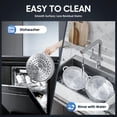 thumbnail image 6 of Miumaeov 5 Tier Stainless Steel Steamer, Multifunctional Steam Pot for Cooking with Glass Lid, Stackable Vegetable Dumpling Steamer  (11.02"-Silver), 6 of 9