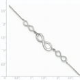thumbnail image 2 of Beautiful Sterling Silver Polished Infinity Symbol Bracelet, 2 of 2