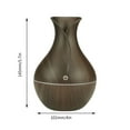 thumbnail image 3 of Dengmore Cool Mist Humidifier 130ml LED Essential Oil Diffuser Humidifier Aromatherapy Wood Grain Vase Aroma for Bedroom Room Office Car Living Room and Dining Room Living Room, 3 of 5
