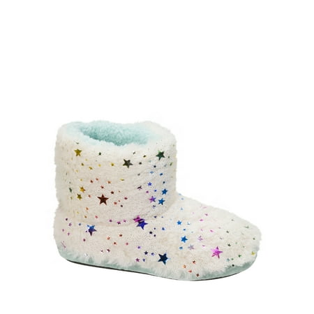 Dearfoams Girl's Star Pile Bootie Slippers