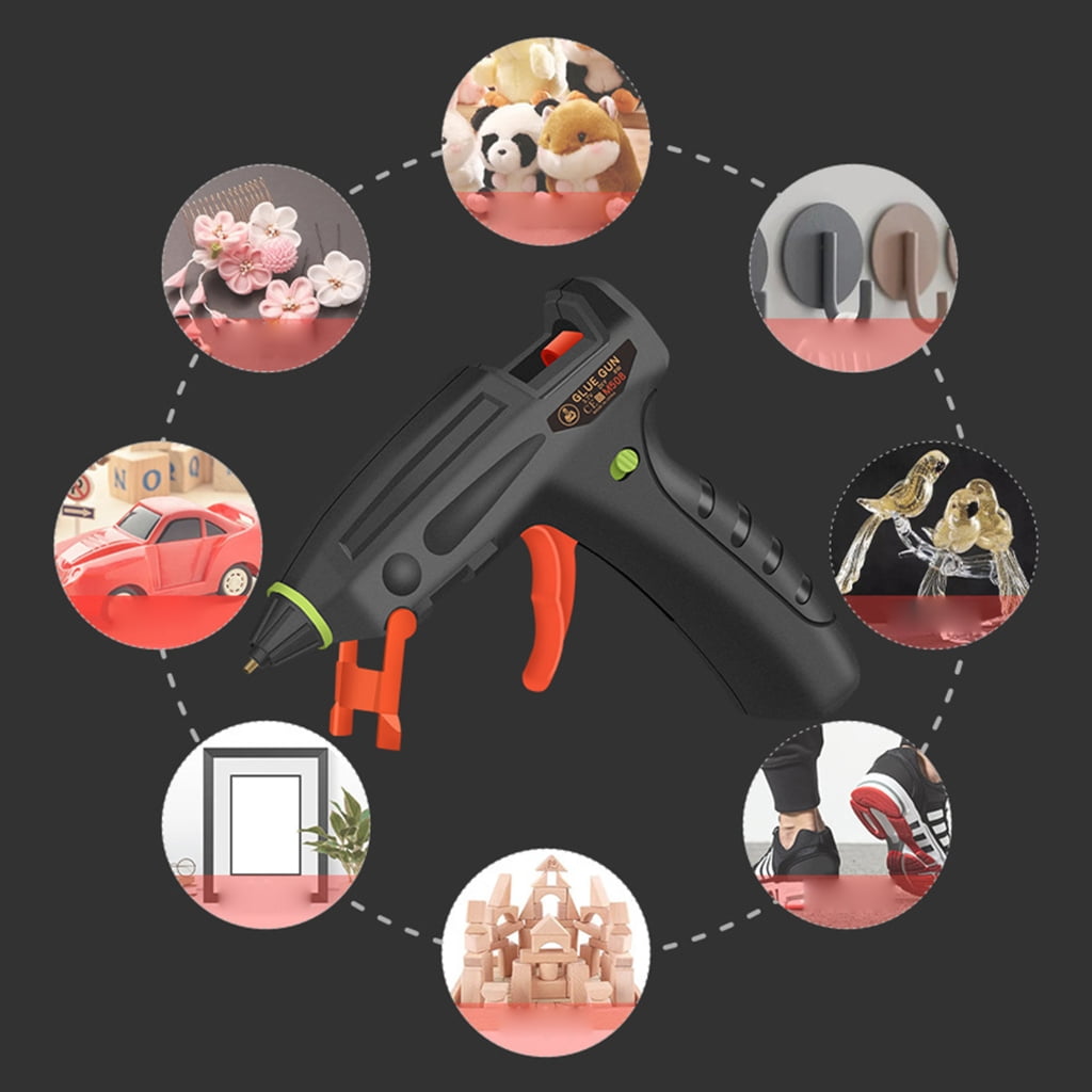 Rechargeable Hot Glues Guns with 2400mAh Battery Home Use Quick Crafting Tool