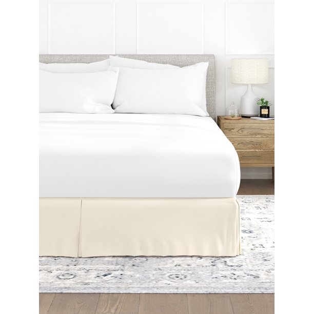Easy Fit and Care 14 Inch Drop Pleated Dust Ruffle Bed Skirt by Comfort