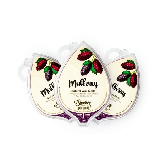 Mulberry All Natural Soy Soy Wax Melts 3 Pack - All Natural   Essential Oils   Phthalate Free - Shortie's Candle Company