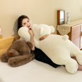 thumbnail image 2 of Nueva almohada de felpa bonita para niños, oso acostado, oso Polar, muñecos de brazo largo Kawaii, cojín para cama, regalos suaves para niños zhangmengya  LED, 2 of 2