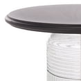 thumbnail image 3 of Safavieh Karana Modern Wood Round End Table, Black / Glass, 3 of 7