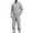 Gray, variant on Gytharion Hooded Sweatsuits for Men 2 Piece Sportwear Outfits Solid Casual Long Sleeve Button Drawstring Hoodie and Jogger Sweatpants Sets Loose Comfy Jacquard Tracksuit Sets