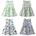 thumbnail image 4 of Esaierr 1-8T Girls Sleeveless Princess Dresses for Kids Baby Summer Vest Dress Beach Holiday Floral Sundress, 4 of 8
