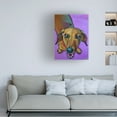 thumbnail image 3 of Robert Phelps Art 'Dachshund on Purple' Canvas Art, 3 of 3