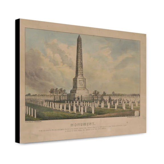 Canvas Print: Monument, circa 1856