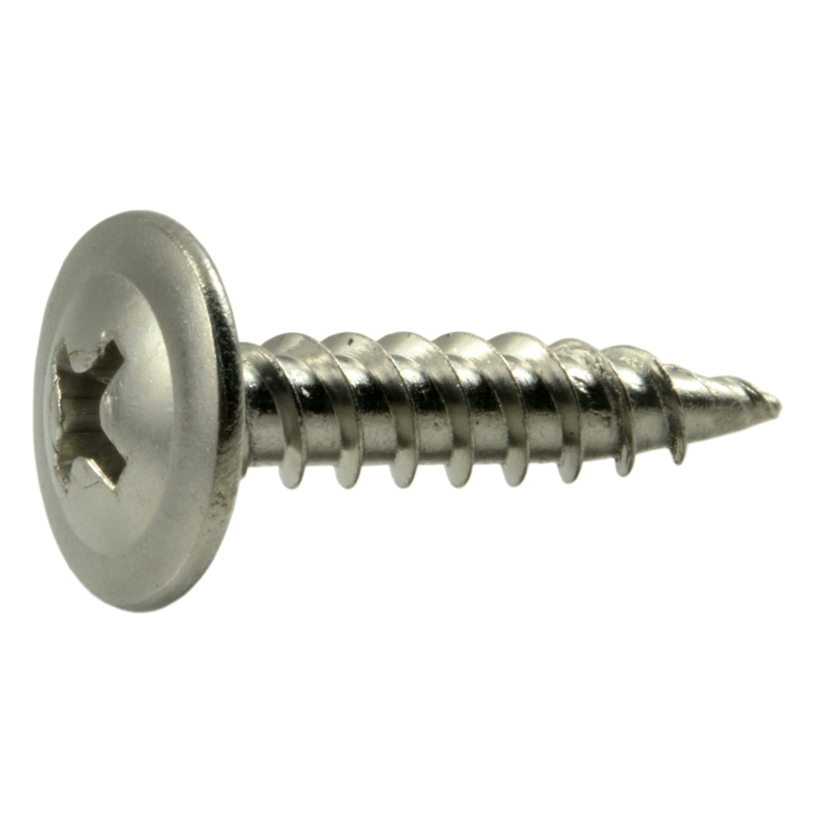 Phillips Oval Head Sheet Metal Screw 316 Stainless Steel #8 x 1-3/4" Qty 50 