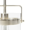 thumbnail image 4 of Hunter - Karloff 1-light Brushed Nickel, Small Pendant Light, Dimmable, Casual Style, Urn Shaped, for Bedrooms, Dining, Living Rooms - 19839, 4 of 7