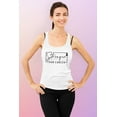 thumbnail image 3 of Breast Cancer Support Stronger Than Cancer Pink Ribbon Women's Tank Top, L, White, 3 of 6