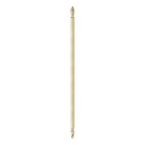 PH2 Phillips Cabeza Destornillador Doble Terminado Conductor Taladro 8" Longitud 0.25" Diámetro S2 Acero Magnético Largo Doble Cara Cruzado Cabezal para Eléctrica Herramienta