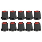 10 Pcs 6mm Shaft Hole Knob for Speaker Effect Pedal Amplifier Potentiometer Knob Black Red