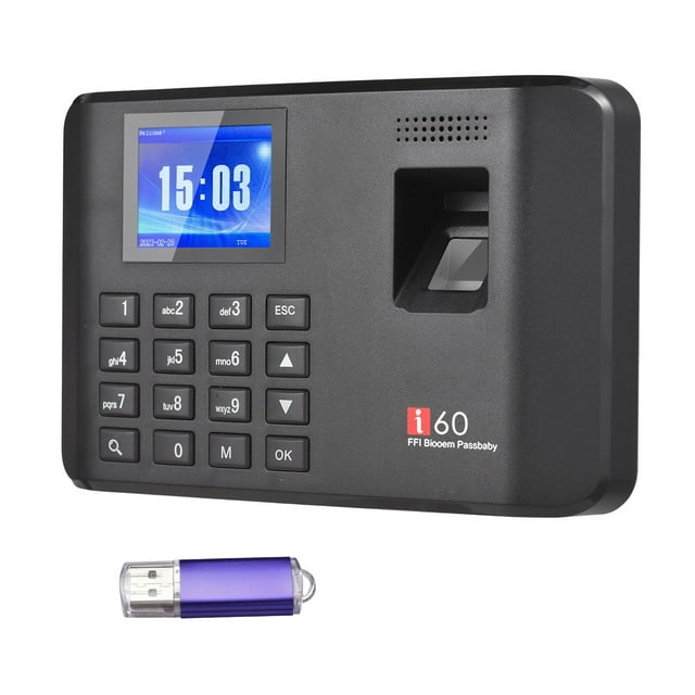 Attendance Machine,Inch Lcd Screen 11 Time Attendance Screen Voice Prompt Lcd Screen Voice Prompt 11 Time 2.4 Inch Lcd Employee 2.4 Inch Huiop Clocks Clock Siuke Attendance