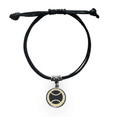 thumbnail image 1 of Baseball Sport Simple Geometry Pattern Bracelet Leather Rope Wristband Black Jewelry, 1 of 3