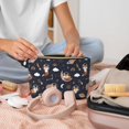 thumbnail image 2 of Makeup Bag - Space Music Fox Cosmetic Bag Portable Travel Toiletry Bag for Women Small Make Up Organizer Bag Zipper Pouch Travel Essentials, 2 of 8