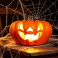 thumbnail image 4 of LEFXSMR Pumpkin Light, Glowing Large Plastic Pumpkin Decor with Led Lights, Waterproof Halloween Light for Yard Garden Outdoor Indoor Decor, 4 of 7