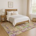 thumbnail image 7 of Addison Rugs Mayfield Premium Machine Washable Traditional Global Lime Rectangle Rug, 3' x 5', 7 of 7