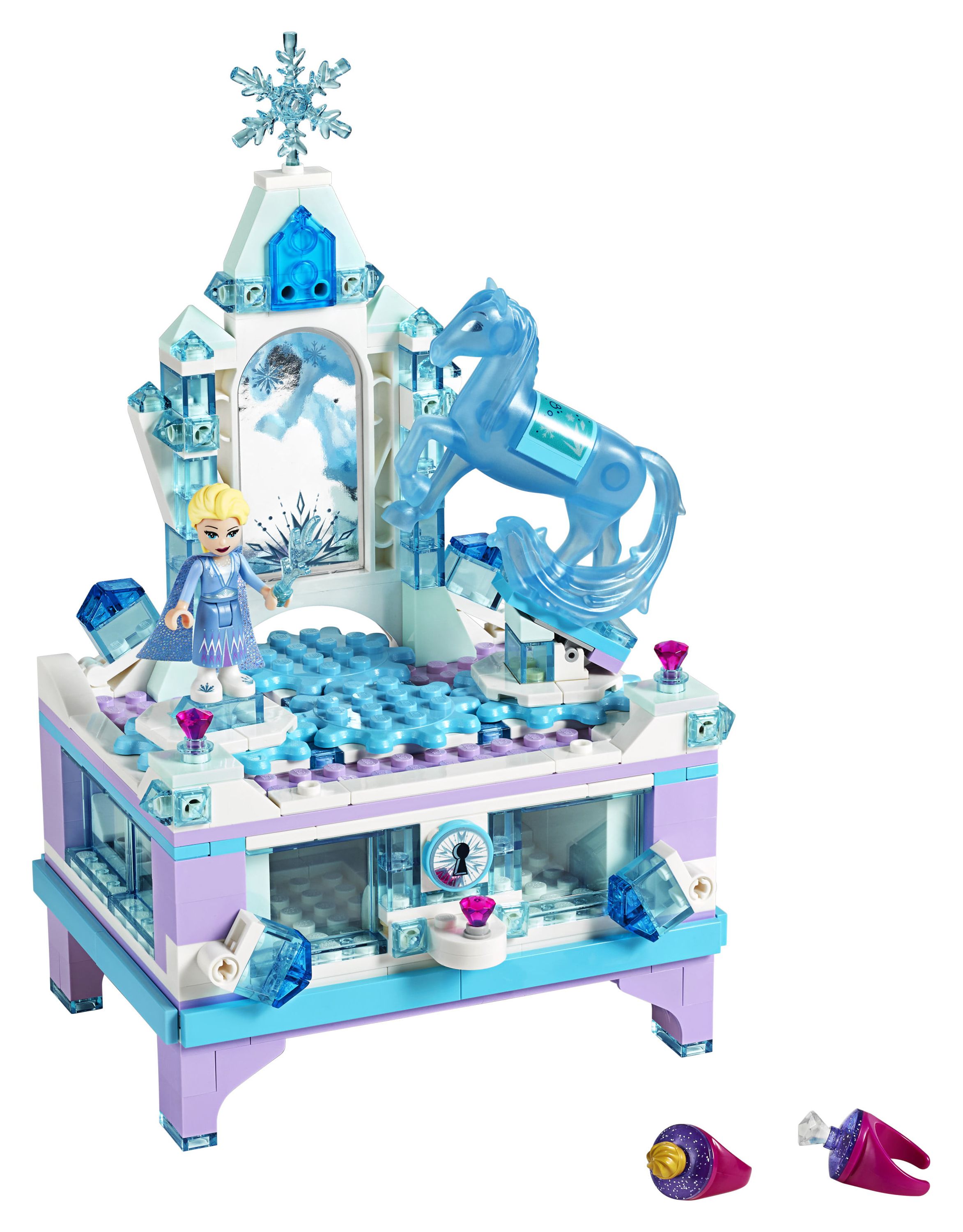 LEGO Disney Frozen 2 Elsa's Jewelry Box Creation 41168, Collectible Frozen Toy with Princess Elsa Mini-Doll and Nokk Figure, Kids Can Build a Jewelry Box with Lockable Drawer & Mirror, Disney Gift - image 4 of 8