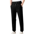 thumbnail image 1 of Birdeem Mens Pants Mens Summer Pocket Drawstring Casual Pocket Pants, 1 of 1