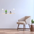 thumbnail image 3 of WHAMVOX 2Pcs Bathroom Wall Shelves Black Iron Home Organization, 3 of 8