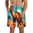 thumbnail image 1 of Sikiie Cool Camel Oasis Vibes Imprimé Shorts de Plage pour Hommes, Shorts à Séchage Rapide Haute Élasticité - avec Cordon et Poches Antidérapantes, Adaptés pour Plage, Sports, Vacances-Grand, 1 of 6