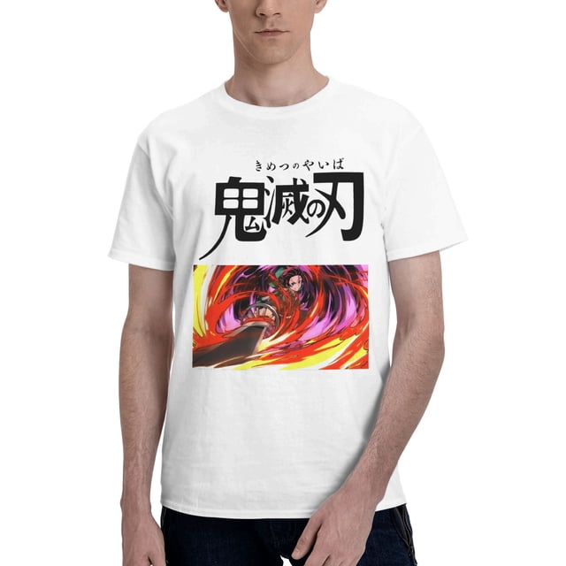 Camiseta de Manga Corta para Hombres Kimetsu no Yaiba