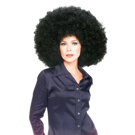 Black Super Afro Halloween Costume Accessory Wig