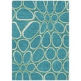 thumbnail image 2 of Addison Rugs Chantille Indoor/Outdoor Transitional Circles Teal Washable Rectangle Rug, 2'6" x 3'10", 2 of 6
