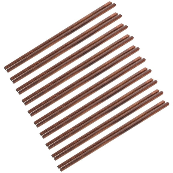 10 Pairs Wooden Chopsticks Reusable and Dishwasher Safe for Noodles Frying and Hot Pot Chinese Chopsticks Kitchen Gadgets