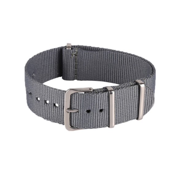 Durable Military Fabric Buckle Woven Nylon Wrist Watch Band Strap 18-22mm