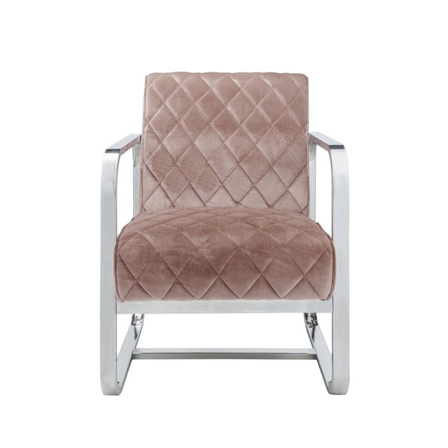 Benzara BM193891 Diamond Grid Patterned Velvet Upholstered ...
