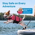 thumbnail image 2 of Supet Ripstop Dog Life Jacket, Durable Pet Flotation Vest with Adjustable Straps and Rescue Handle for Dogs Swimming, Boating and Water Activities, 2 of 8