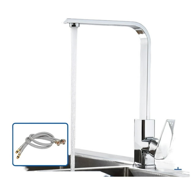 Kitchen Faucet Pull Out Tap 2 Function Stream Sprayer Single Handle 304 Stainless Steel Kitchen Sink Hot Cold Water Mixer Taps ,Effortless Installation