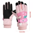 thumbnail image 2 of Ugoldhm Kids Ski Snow Gloves - Waterproof Windproof Warm Gloves for Winter Outdoor Snowboard (5-8 Years), 2 of 8