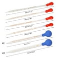 5 Pieces Glass Pipette Dropper Liquid Pipettes Glass Scale Graduated ...