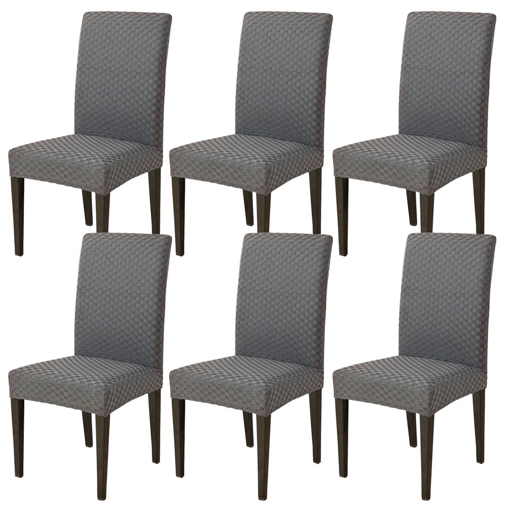 Set of 6, Stretch Dining Chair Covers for Dining Room Chair Slipcover