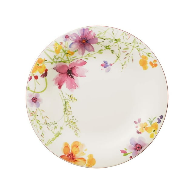 Villeroy & Boch Mariefleur Basic Dinner Plate, 10.5 in, Premium Porcelain, White