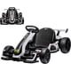 thumbnail image 3 of Historyli Kart eléctrico de 24 V,potente kart de drifting,asiento ajustable,velocidad de 13 km/h,luces LED,juguete para exteriores para niños de 6 a 15 años,color blanco, 3 of 6