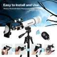 thumbnail image 4 of SUNOYAR Telescope for Adults & Kids, 70mm Aperture (20X-333X) Refractor Telescopes, 400mm Professional Telescope with Phone Adapter & Wireless Remote, Ideal Gifts for Astronomy Beginners, 4 of 10