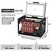 ICECO VL45 ProS 45L Portable Camping Freezer Fridge with Compressor, USB & DC 12/24V AC 110-240V