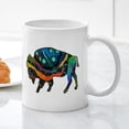 thumbnail image 3 of CafePress - BISON VIBRANCE Mugs - 11 oz Ceramic Mug - Novelty Coffee Tea Cup, 3 of 4
